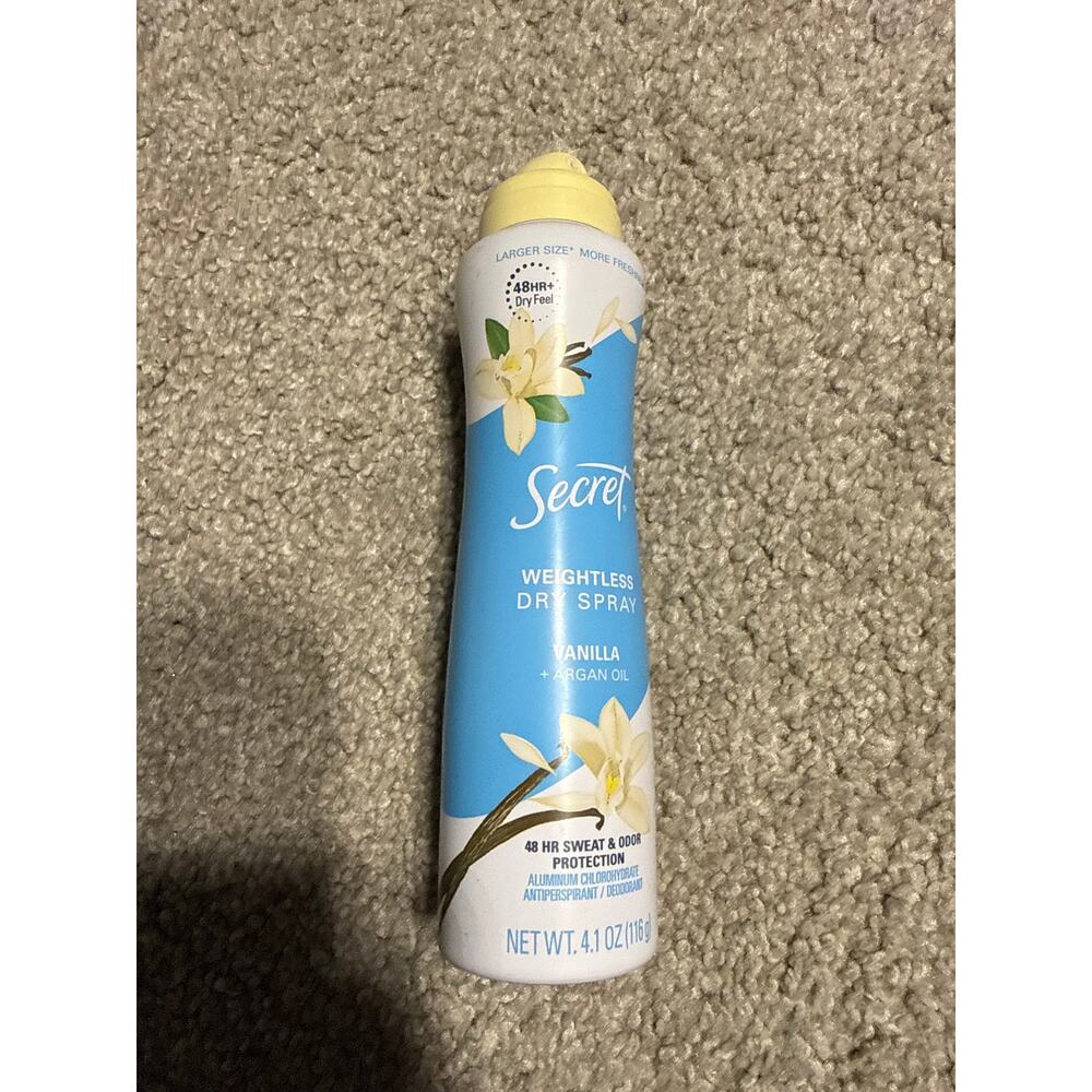Secret dry spray vanilla + argan oil